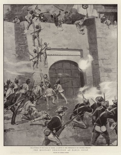 La exposición militar en Earl